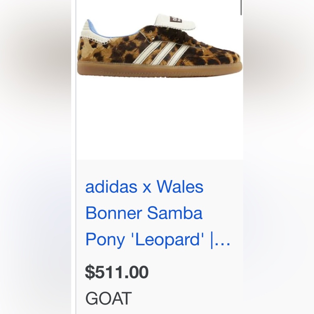 Adidas wales Bonner leopard